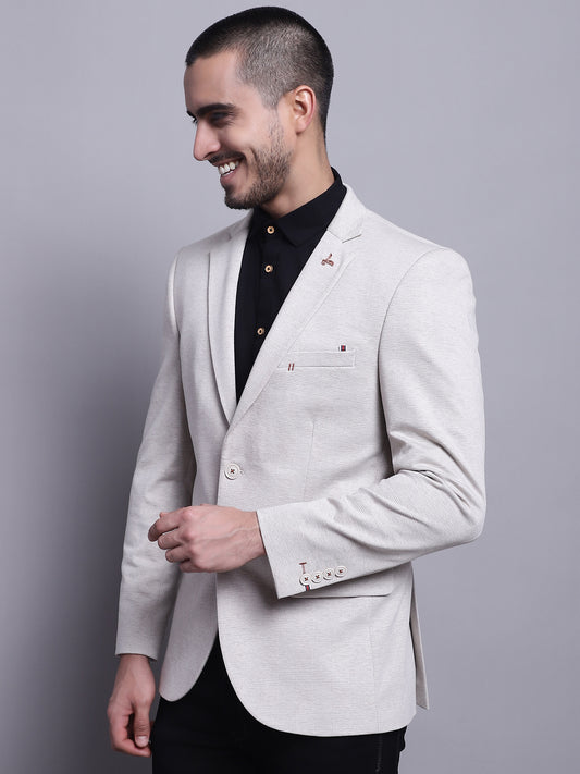 Cantabil Men Beige Blazer (7142083559563)