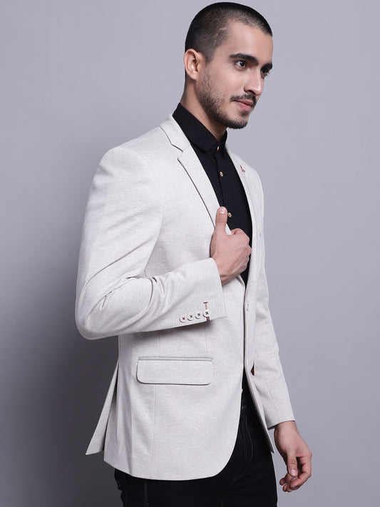 Cantabil Men Beige Blazer (7142083559563)