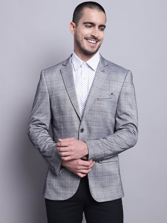 Cantabil Men Grey Blazer (7142076350603)