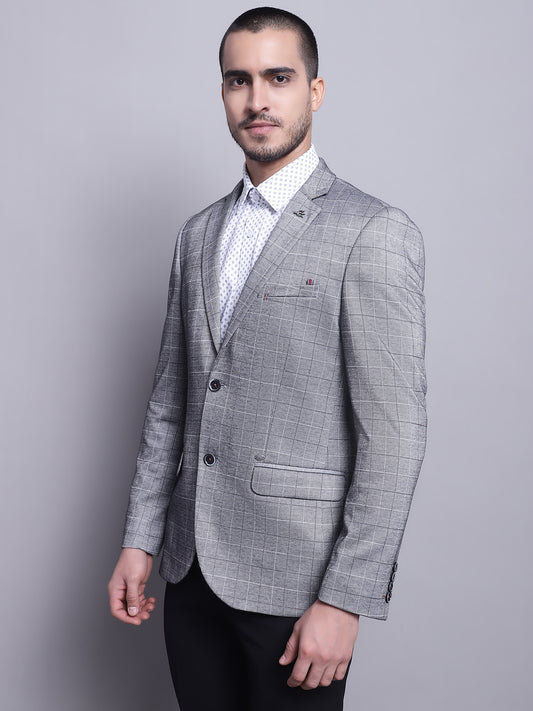 Cantabil Men Grey Blazer (7142076350603)