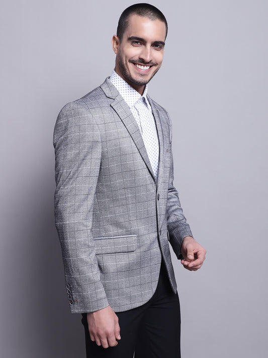 Cantabil Men Grey Blazer (7142076350603)