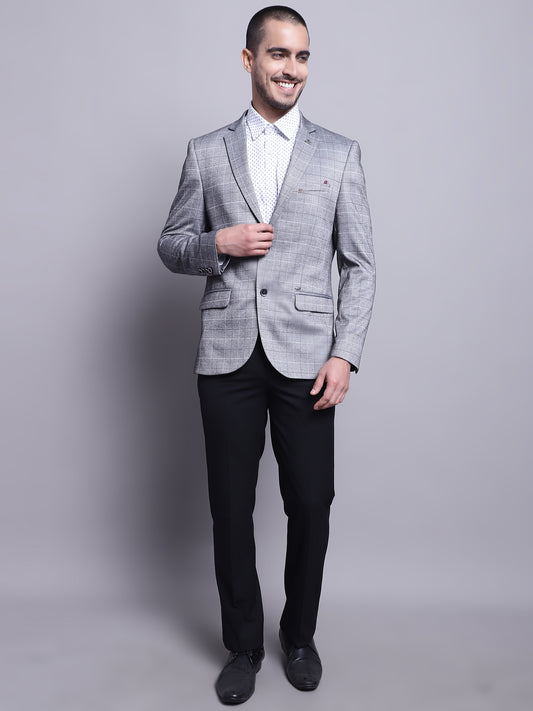 Cantabil Men Grey Blazer (7142076350603)