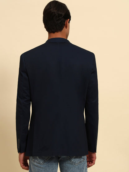 Blazer for Men | Premium Casual Blazer Slim Fit Notched Collar Terry Rayon Fabric Solid Pattern