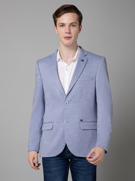 Blazer for Men | Premium Casual Blazer Slim Fit Notched Collar Terry Rayon Fabric Self Design Pattern
