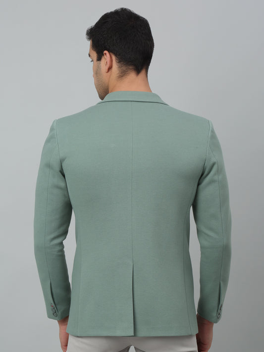 Blazer for Men | Premium Casual Blazer Slim Fit Notched Collar Polyester Fabric Solid Pattern
