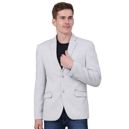 Blazer for Men | Premium Casual Blazer Slim Fit Notched Collar Terry Rayon Fabric Self Design Pattern