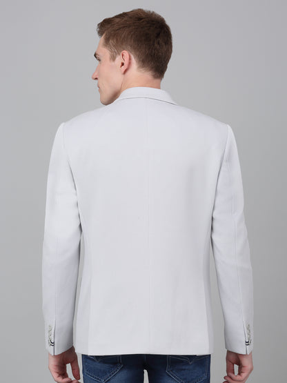 Blazer for Men | Premium Casual Blazer Slim Fit Notched Collar Terry Rayon Fabric Self Design Pattern