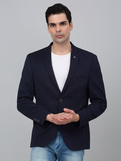Blazer for Men | Premium Casual Blazer Slim Fit Notched Collar Polyester Fabric Solid Pattern