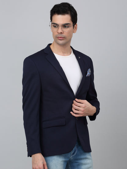 Blazer for Men | Premium Casual Blazer Slim Fit Notched Collar Polyester Fabric Solid Pattern