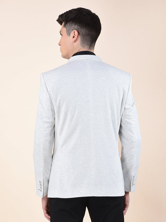 Blazer for Men | Premium Casual Blazer Slim Fit Notched Collar Terry Rayon Fabric Self Design Pattern