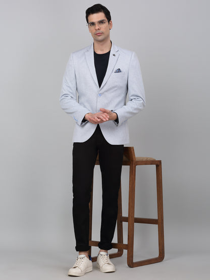 Blazer for Men | Premium Casual Blazer Slim Fit Notched Collar Terry Rayon Fabric Self Design Pattern