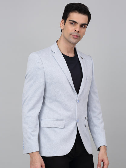 Blazer for Men | Premium Casual Blazer Slim Fit Notched Collar Terry Rayon Fabric Self Design Pattern