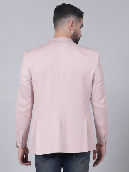 Blazer for Men | Premium Casual Blazer Slim Fit Notched Collar Terry Rayon Fabric Self Design Pattern