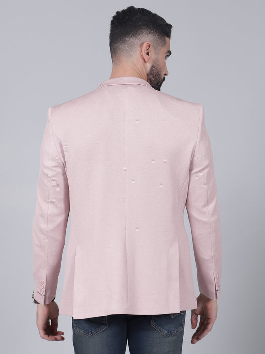Coral Self-Design Casual Blazer for Men | Cantabil