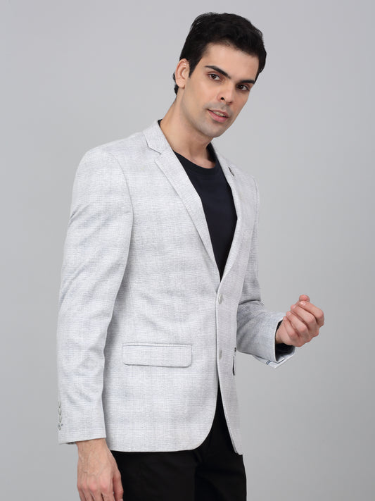 Blazer for Men | Premium Casual Blazer Slim Fit Notched Collar Terry Rayon Fabric Checkered Pattern