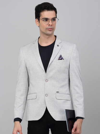 Blazer for Men | Premium Casual Blazer Slim Fit Notched Collar Terry Rayon Fabric Self Design Pattern