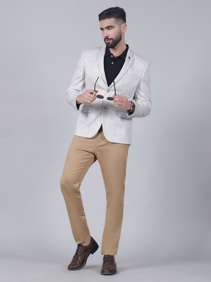 Blazer for Men | Premium Casual Blazer Slim Fit Notched Collar Terry Rayon Fabric Checkered Pattern