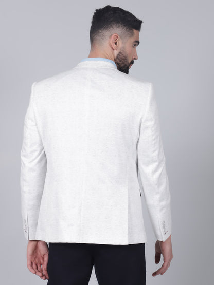 Blazer for Men | Premium Casual Blazer Slim Fit Notched Collar Terry Rayon Fabric Self Design Pattern