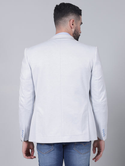 Blazer for Men | Premium Casual Blazer Slim Fit Notched Collar Terry Rayon Fabric Self Design Pattern