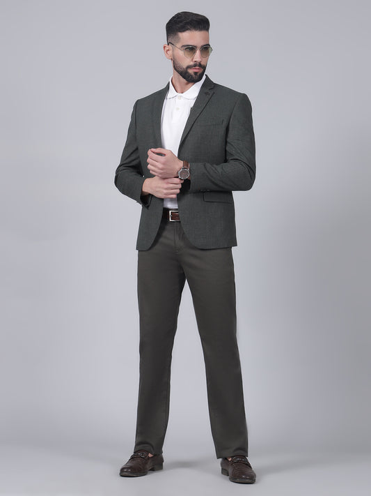 Blazer for Men | Premium Casual Blazer Slim Fit Notched Collar Terry Rayon Fabric Self Design Pattern