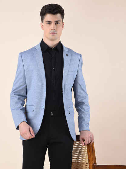 Blazer for Men | Premium Casual Blazer Slim Fit Notched Collar Terry Rayon Fabric Self Design Pattern