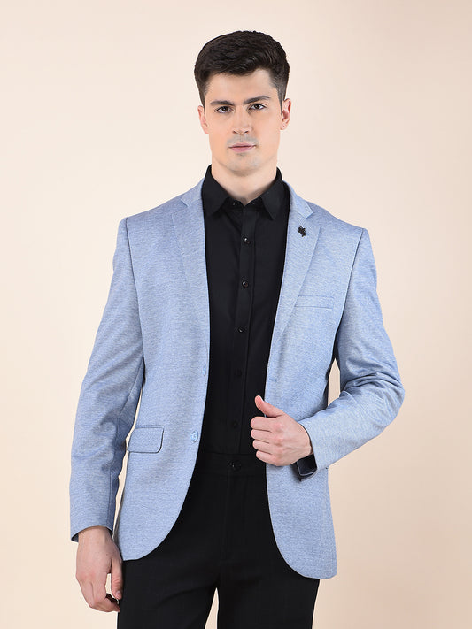 Blazer for Men | Premium Casual Blazer Slim Fit Notched Collar Terry Rayon Fabric Self Design Pattern