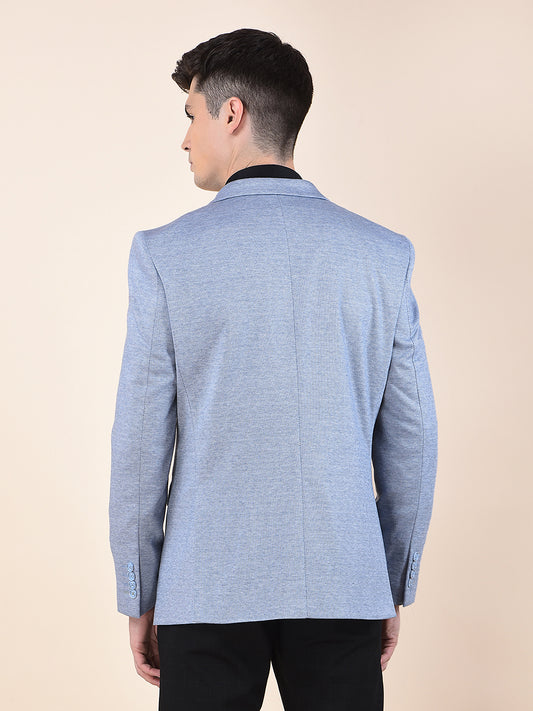 Blazer for Men | Premium Casual Blazer Slim Fit Notched Collar Terry Rayon Fabric Self Design Pattern