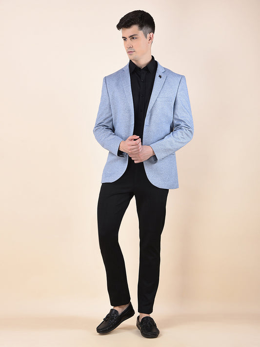 Blazer for Men | Premium Casual Blazer Slim Fit Notched Collar Terry Rayon Fabric Self Design Pattern
