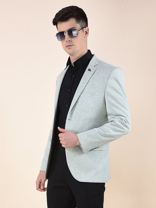 Blazer for Men | Premium Casual Blazer Slim Fit Notched Collar Terry Rayon Fabric Self Design Pattern