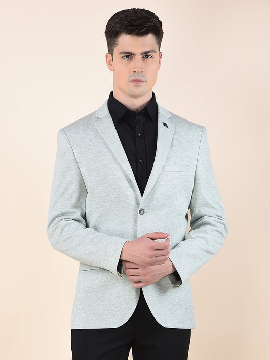 Blazer for Men | Premium Casual Blazer Slim Fit Notched Collar Terry Rayon Fabric Self Design Pattern