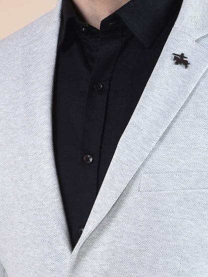 Blazer for Men | Premium Casual Blazer Slim Fit Notched Collar Terry Rayon Fabric Self Design Pattern