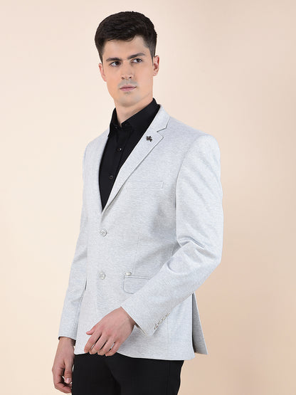 Blazer for Men | Premium Casual Blazer Slim Fit Notched Collar Terry Rayon Fabric Self Design Pattern