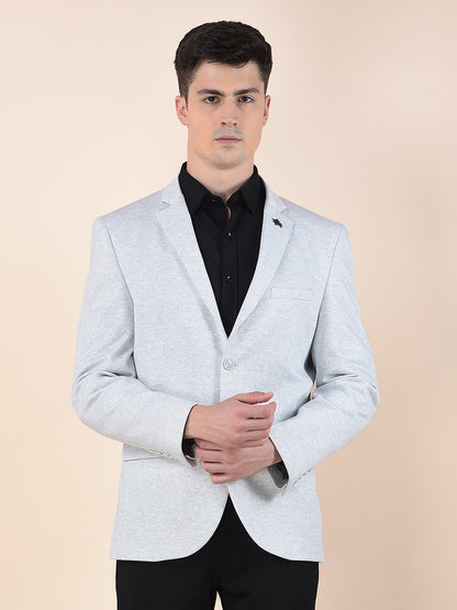 Blazer for Men | Premium Casual Blazer Slim Fit Notched Collar Terry Rayon Fabric Self Design Pattern
