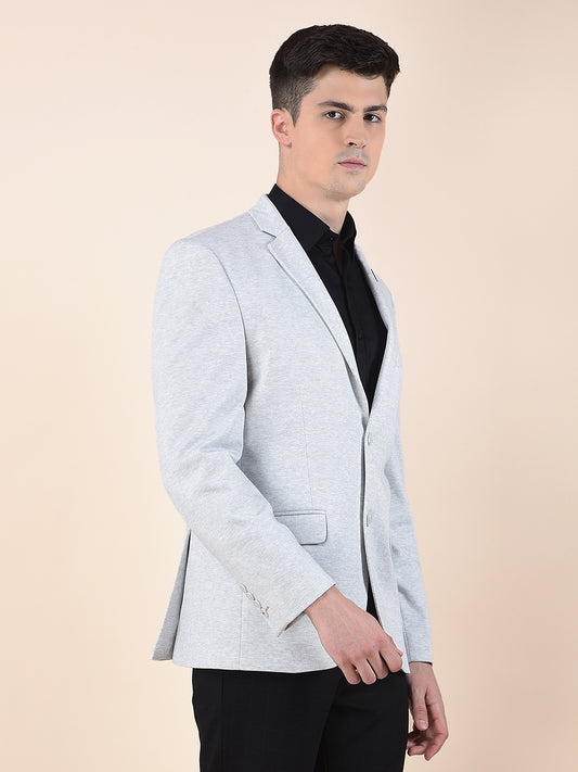 Blazer for Men | Premium Casual Blazer Slim Fit Notched Collar Terry Rayon Fabric Self Design Pattern