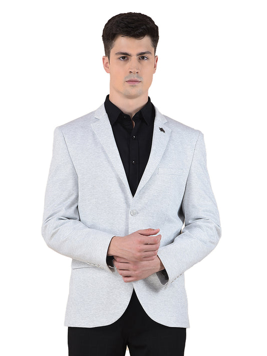 Blazer for Men | Premium Casual Blazer Slim Fit Notched Collar Terry Rayon Fabric Self Design Pattern