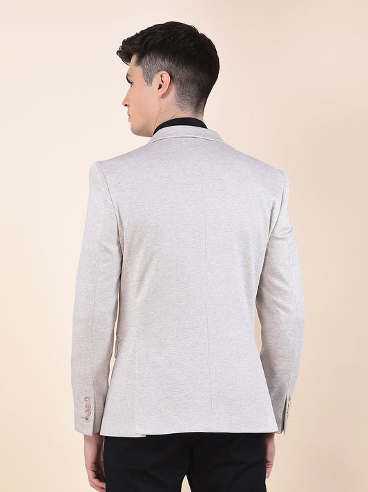 Blazer for Men | Premium Casual Blazer Slim Fit Notched Collar Terry Rayon Fabric Self Design Pattern