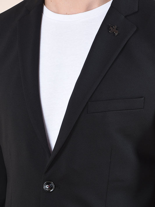 Blazer for Men | Premium Casual Blazer Slim Fit Notched Collar Polyester Fabric Solid Pattern