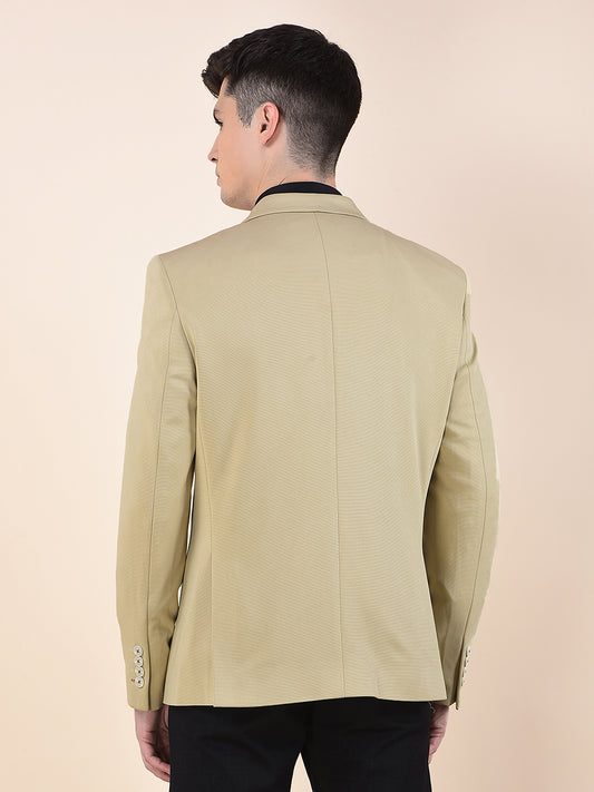 Blazer for Men | Premium Casual Blazer Slim Fit Notched Collar Polyester Fabric Solid Pattern