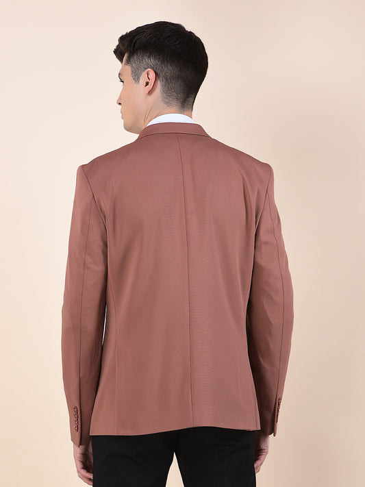 Blazer for Men | Premium Casual Blazer Slim Fit Notched Collar Polyester Fabric Solid Pattern