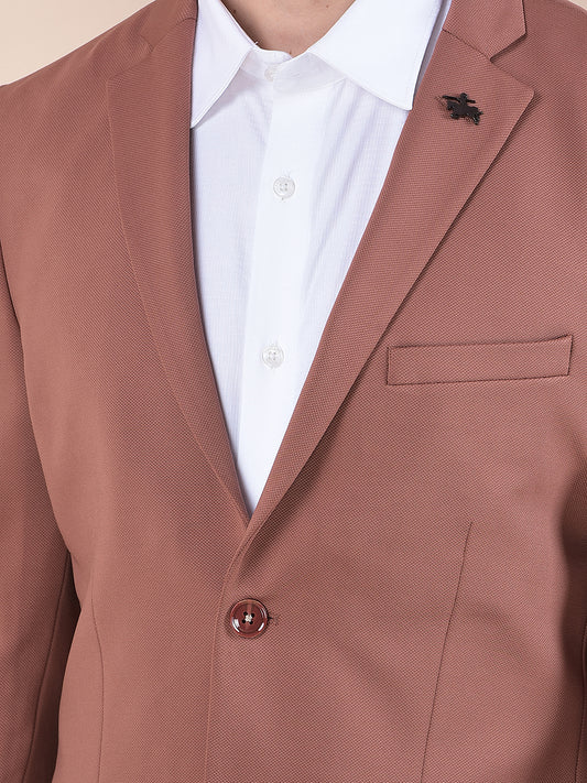 Blazer for Men | Premium Casual Blazer Slim Fit Notched Collar Polyester Fabric Solid Pattern