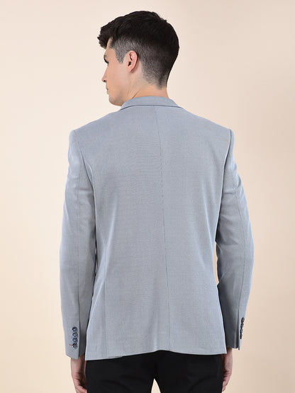 Blazer for Men | Premium Casual Blazer Slim Fit Notched Collar Terry Rayon Fabric Self Design Pattern