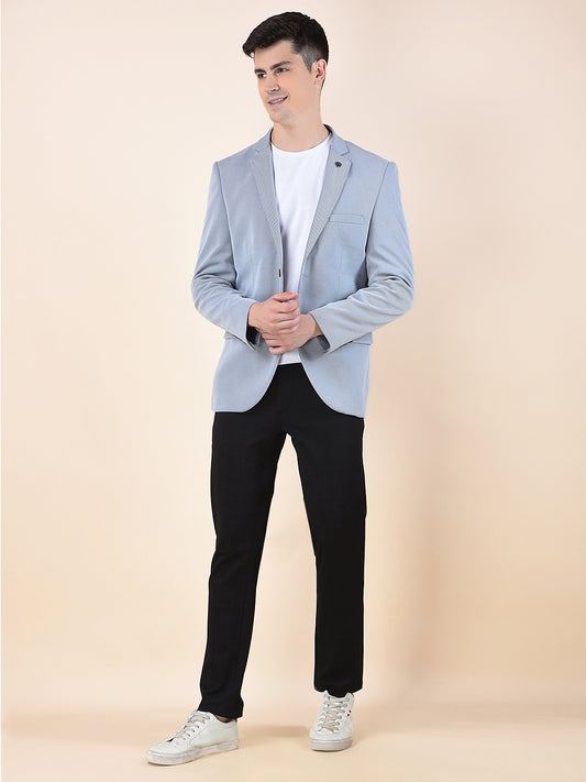 Blazer for Men | Premium Casual Blazer Slim Fit Notched Collar Terry Rayon Fabric Self Design Pattern
