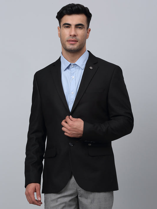 Blazer for Men | Premium Formal Blazer Slim Fit Notched Collar Poly Viscose Fabric Solid Pattern
