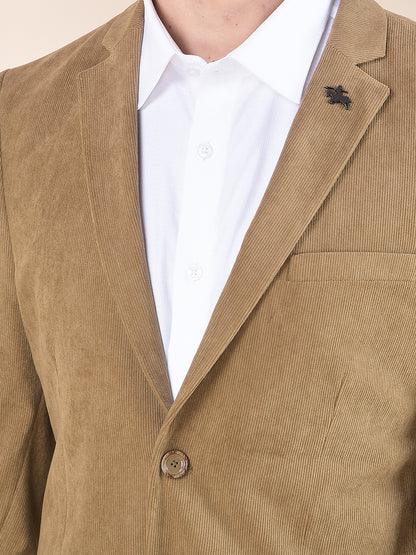 Blazer for Men | Premium Formal Blazer Slim Fit Notched Collar Polyester Fabric Solid Pattern