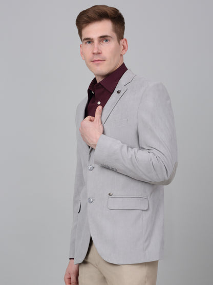 Blazer for Men | Premium Formal Blazer Slim Fit Notched Collar Polyester Fabric Solid Pattern