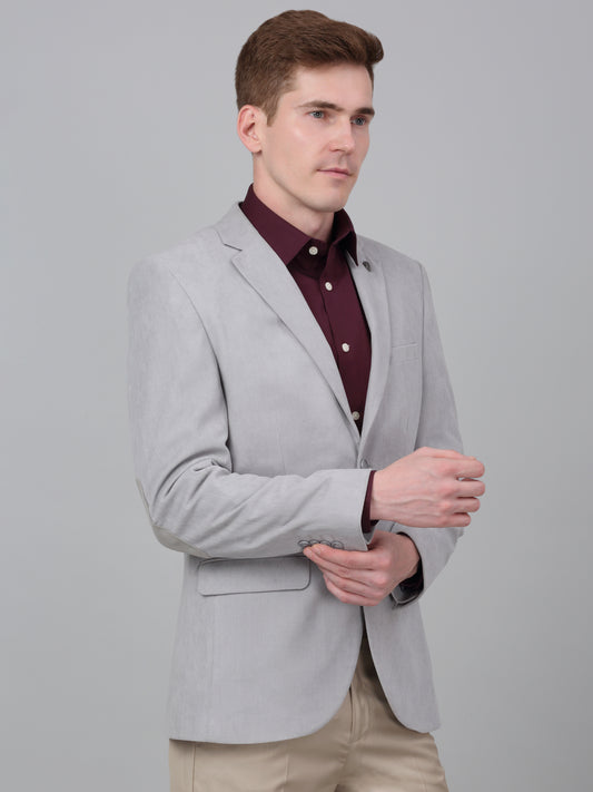 Blazer for Men | Premium Formal Blazer Slim Fit Notched Collar Polyester Fabric Solid Pattern