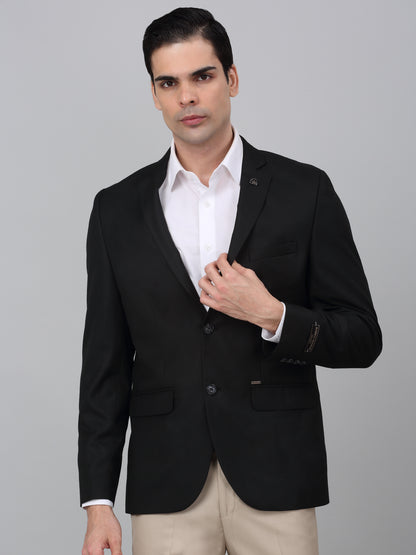 Blazer for Men | Premium Formal Blazer Slim Fit Notched Collar Poly Viscose Fabric Solid Pattern