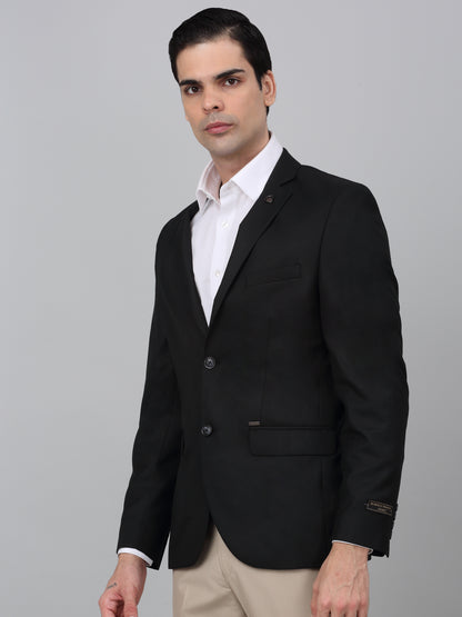 Blazer for Men | Premium Formal Blazer Slim Fit Notched Collar Poly Viscose Fabric Solid Pattern