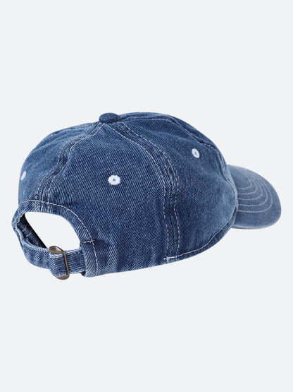 Unisex Denim Blue Medium Fade Fashion Single Side Cap