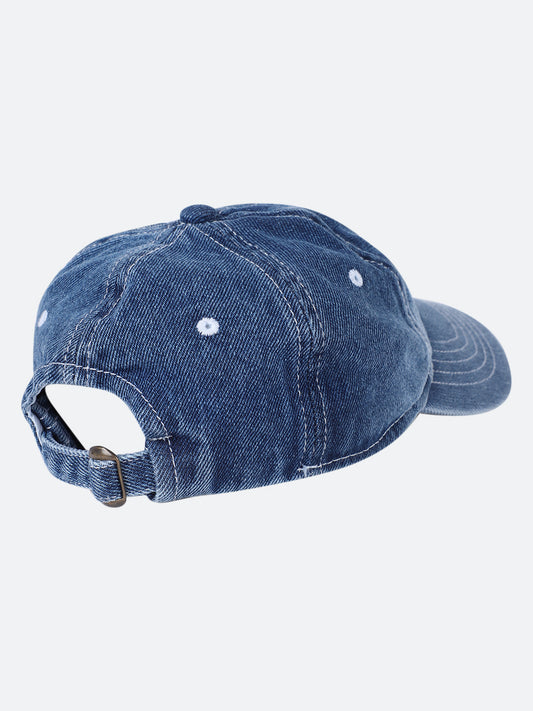 Unisex Denim Blue Medium Fade Fashion Single Side Cap